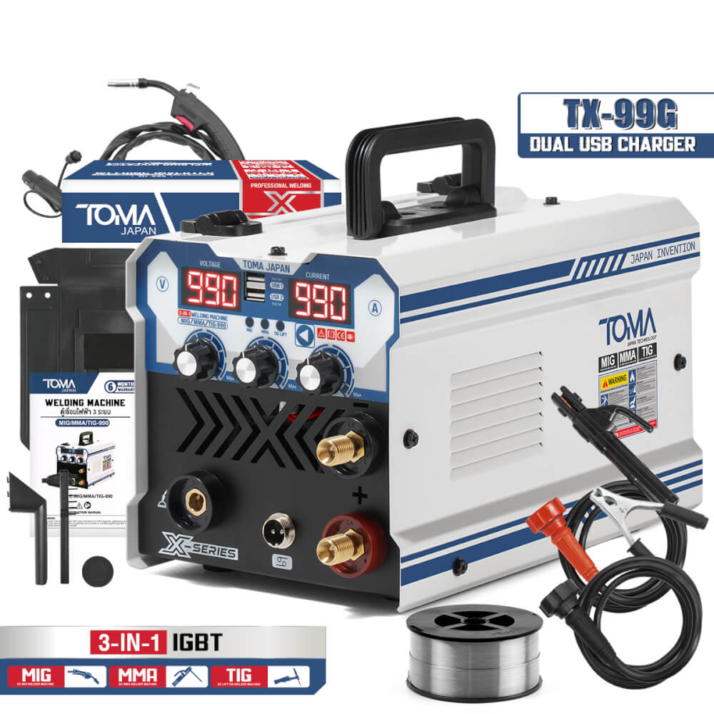 เครื่องเชื่อม INVERTER TOMA JAPAN รุ่น TX-99G 3 ระบบ